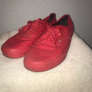 Men’s red vans